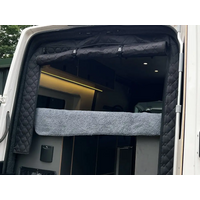 1PC Car Tailgate Insulated Thermal Screen Cover For Fiat Ducato Peugeot Boxer Citroen Relay 2006+ Ram Promaster Black