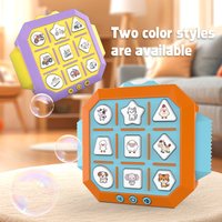 Animal-Themed Tic-Tac-Toe Game Machine Two-Player Mode Color Matching Shape Recognition Five Modes to Choose from for Fun Family