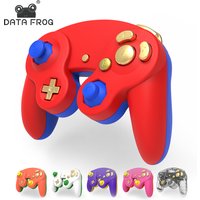 DATA FROG Custom Controller Shell Ersatzteile mit Tasten Joystick für Gamecube Style Konsole DIY Fighting Game Pad