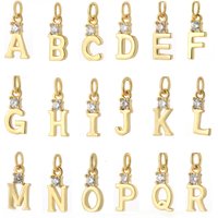 26 Letter Crystal Charm Pendant Jewelry Product, High-quality Diy Earrings Necklace Bracelet Keychain Charms for Jewelry Making