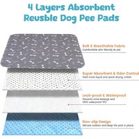 C Puppy Pads With Pheromones, Washable PuppyPad Pee Pads, Ultra-Durable 4-Layer Leak-Proof Training Mats With Non-Slip Bottom