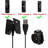 Charger For Fitbit Charge 2 Chip Protective USB Charging Cable Cord Replacement Cradle Dock For Fitbit Charge4 2 3 Charging