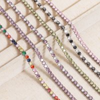 Stainless Steel Tennis Choker Necklaces Women HipHop Iced Out AAA+ Cubic Zirconia Crystal Chain Female Jewelry on The Neck
