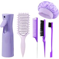 6pcs hair styling set - anti tangling and anti-static, suitable for home hairdressing and hair salons,special for real hair wigs