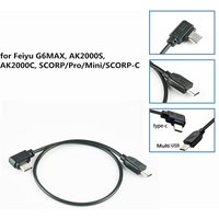 G6MAX AK2000S AK2000C SCORP 2 Pro Mini Control Cable for Feiyu stbilizer & Sony Canon Nikon Panasonic Type-C to Multi Mini Micro
