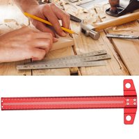 300/400/500/600MM Woodworking T-type Ruler Scribing ruler Aluminum alloy Line Drawing Marking Gauge DIY Measuring Tools