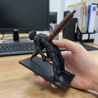 Storage Holder 3D Printed Knight Pen Holder Unique Decorations Creative Pen Stand Plastic School Stationery Home Decor
