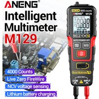 ANENG M129 Rechargeable Multimeter 4000 Counts 500V AC/DC NCV Tester with Flashlight Backlight for Electrical Repair and DIY