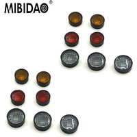 MIBIDAO 7Pcs RC Car Taillight Light Cover Round Lamp Cups For 1/10 D90 Body Shell Upgrade Parts