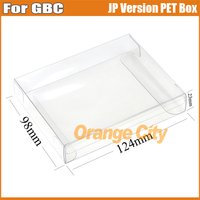 JP Version PET Box For GBC Protector Storage Game Card Color Box Collection Display Transparent Box For Gameboy Color