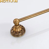 Antique Brass Bathroom Towel Holder Single Towel Bar Towel Rack Solid Aluminium Towel Rail 30/40/45/50/60cm Bathroom Accessories