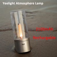 Yeelight Rechargeable Candle Light Candle Ambient Light LED Night Light Warm Light 1800K Stepless Rotary Dimming Type C Charging