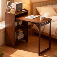 테이블 Solid Wood Folding Desk Computer Desks Bedroom Apartment Bedside Study Table Mesa Para Escritório Escritorios De Habitación