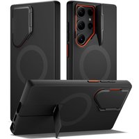 Suritch for Samsung Galaxy S23 Ultra Case Magnetic Protective Cover with Camera Cover Adjustable Metal Kickstand