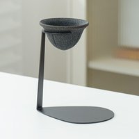 Non-porous tea filter, tea set accessories, Ceramic Coffee Strainer With Stand, coffee filter, reusable coffee drip filter