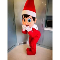 Christmas Nauty Elf Cartoon Adult Size Mascot Costume Fancy Dress Adult Size For Halloween Carnival Party Event Cosplay Perform