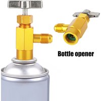 1/2 ACME Tap Opener Valve Car Accessories Car Air Conditioner Auto Can Dispensing Bottle 1/4 Thread Adapter R-134a Refrigerant