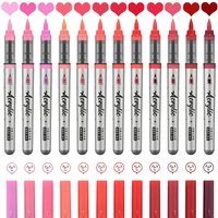 ZEEJOY 120/12/1 Colors Direct Liquid Acrylic Marker Pens Waterproof Pen Soft Brush Nib for Manga School Art Supplies Stationery