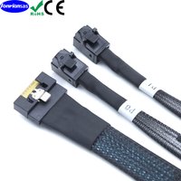 LONRIONSAS#All inclusive Anti oblique insertion SFF-8654 8i 74Pin PCI-E Ultraport Slimline 4.0 to 2X SFF-8643 4i HD Cable