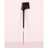 1pc Hair salon double-sided three in one edge control brush, beauty tool eyebrow comb Special for real hair wigs