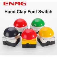 ENMG 1NO Foot/Hand Clapper Switch IP65 EFAK Mushroom Head Emergency Stop Push Button Switch Self-Locking Self-Resetting Anti-Sho