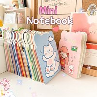 Aesthetic Cute Notebook Kawaii Cartoon Pocket Journal for Girls Raised Portable Gift Idea for Diary Planning School Life