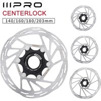 AliExpress IIIPRO Bicycle Centerlock Brake Rotor Bike Centerlock Disc Brake Rotor Heat Dissipation 140/160/180/203mm Center Lock Disc
