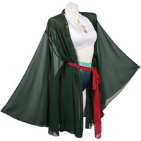 Roronoa Cosplay Zoro Female Costume Lolita Green Swimsuit Adult Women Bathing Suit Swimwear Bikini Halloween Carnival Disguise