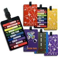 New Letter & Airplane Shaped PVC Luggage Tag – Name ID Baggage Identifier, Compact Travel Accessory