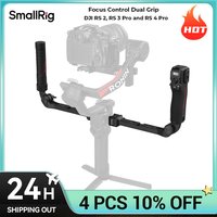 SmallRig Focus Control Dual Grip for DJI RS 2, RS 3 Pro, RS 4 Pro Versatile Mounting Port Dual Handle for Monitors, Microphones