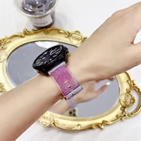 Shiny Transparent strap For Samsung Galaxy watch 7-5-pro-6-4-classic 40mm 44mm 20mm/22mm bracelet Huawei GT 4/3/2/2e/pro band