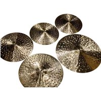 Kingdo Newest Cymbals Set Dark Moon Series B20 Cymbals 4 Pcs Set 14''HH+16'' Crash+20'' Ride For Percussion Instruments