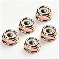 5pcs Reverse Screw Nuts String Trimmer Brush Cutter Gear Head Case Spare Parts M10x1.25 Nuts Lawn Mowers Lawn Trimming Tools