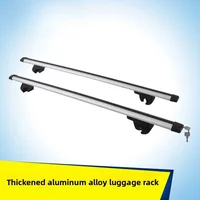 Durable Roof Rack, Off-road Vehicle Universal Integrated Horizontal Bar Non-punching Aluminum Alloy Stainless Steel Rod Lengt