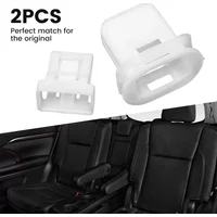 2Pcs Car Rear Seat Cushion Clip Seat Buckle Fixing Card 244377892 72693-12080 White Nylon For Toyota For Lexus High Quality