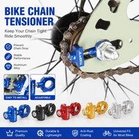 Adjustable Bicycle Chain Tensioner for Single Speed Fixed Gear Folding Bikes Rear Stay Chain Regulator Secure Prevent Chain Drop
