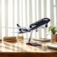47CM Newzealand B787 Aircraft New Zealand Airlines Model W Light and Wheel Landing Gear Diecast Resin Plane Toy