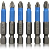 6/12Pcs Hexagonal Handle Anti Skid Electric Screwdriver Woodworking Cross Screwdriver Tool Set PH1 PH2 PH3 PZ1 PZ2 PZ3