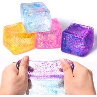 Shiny Cube Maltose Squishy Toy Slow Rising Small Ice Cubes Anti Stress Fidget Toy Stress Ball Sensory Toy Decompression Gifts