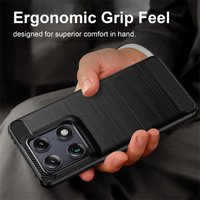 Full Cover For Motorola Signature Case Moto Signature Anti-knock Silicone Carbon Fiber Back Cover For Motorola Signature Case