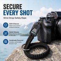 Woven Handmade Camera Wrist Strap Anti Drop Safety Lanyard Quick Release Adjustable Hand Hanging Rope Portable Photographic