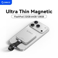 ORICO Mini Magnetic External SSD FlashPod for iPhone 17 16 15 Pro/Max 150MB/s Portable Solid State 32GB 64GB 128GB