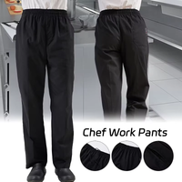 High quality Chef Bottoms for Men New Chef Pants Cooking Restaurant Kitchen Lightweight black Chef Trousers Accessories Woman