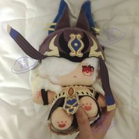 Genshin Impact Cyno 20CM Anime Cute Cotton Doll Girl Stuffed Toys Student Plush Doll Adorable Delicacy Furry Ears Xmas Gift