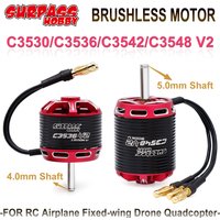 SURPASS HOBBY C3530 3536 3542 3548 V2 Brushless Motor 14 Pole Hi-Torque 4.0/5.0mm Shaft For RC Model Airplane Fixed-wing Drone