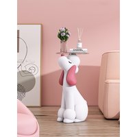 Home Decor Dog Statue Large Floor Decoration Poodle Sculpture Room Decor Living Room Sofa Corner Table Interior Figurines Nordic