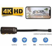 Upgraded version, 4K HD mini WiFi camera, supports remote viewing, motion detection, home nanny style DIY camera