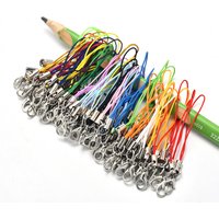 50pcs Mix Color Lobster Clasp Cords Strap Charms Lanyard String Wrist for Cell Phone Flash Drives Keychain DIY Jewelry Accessory
