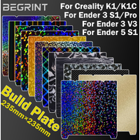 For Creality K1 Build Plate K1C Bed Ender 3 V3 Se Ender 3 S1 Pro Plate Ender 5 S1 H1H PEO PEY PEI Sheet 235x235mm build plate