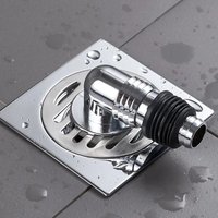 Durable Stainless Steel Floor Drain Cover Insect Control Odor Prevention Pipe Connector Bathroom Wash Machine Toilet Sewer